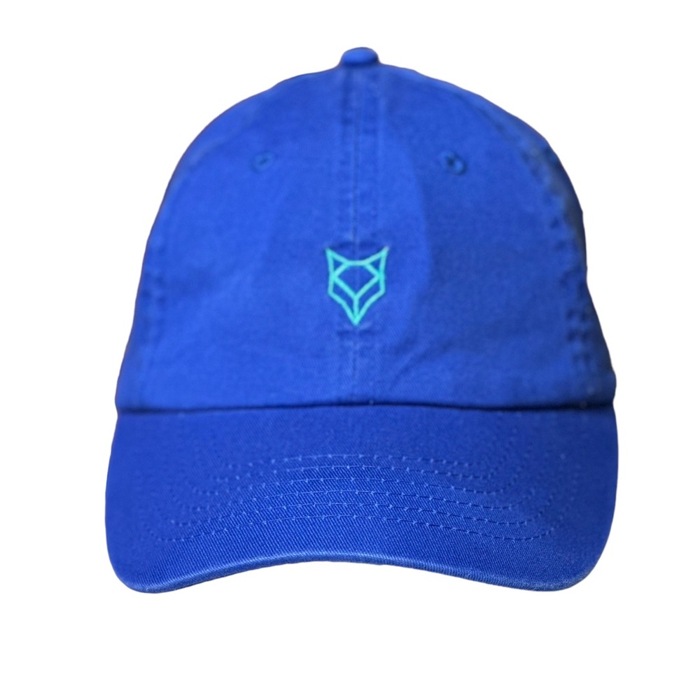 Prince & Fox Embroidered Logo Adjustable Baseball Cap Royal Blue Unisex OS